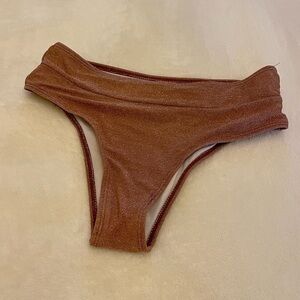 SHEIN SPARKLE HIGH HIP BIKINI BOTTOM SZ SMALL